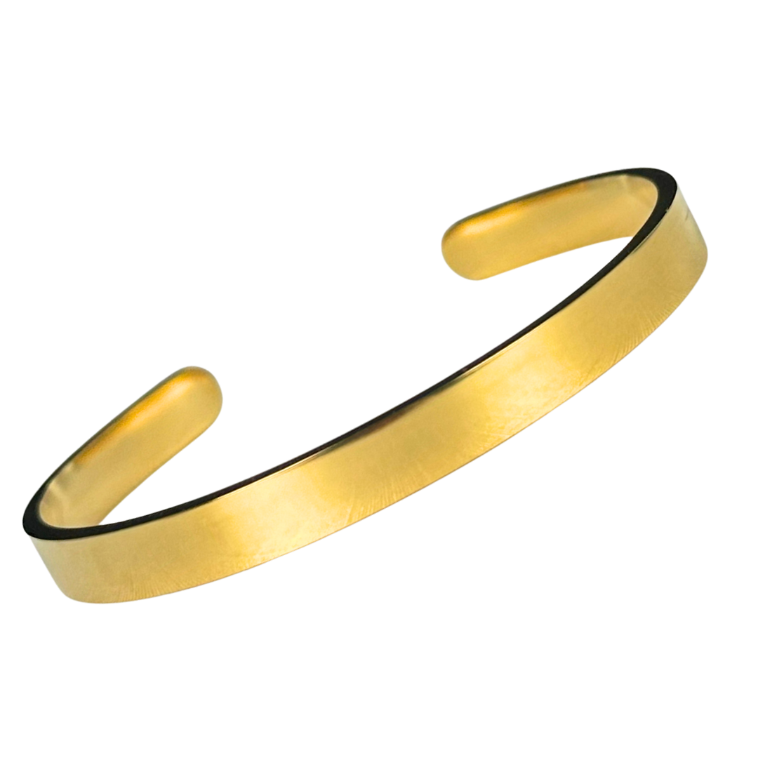 Brazalete Unisex Ajustable De Acero Inoxidable