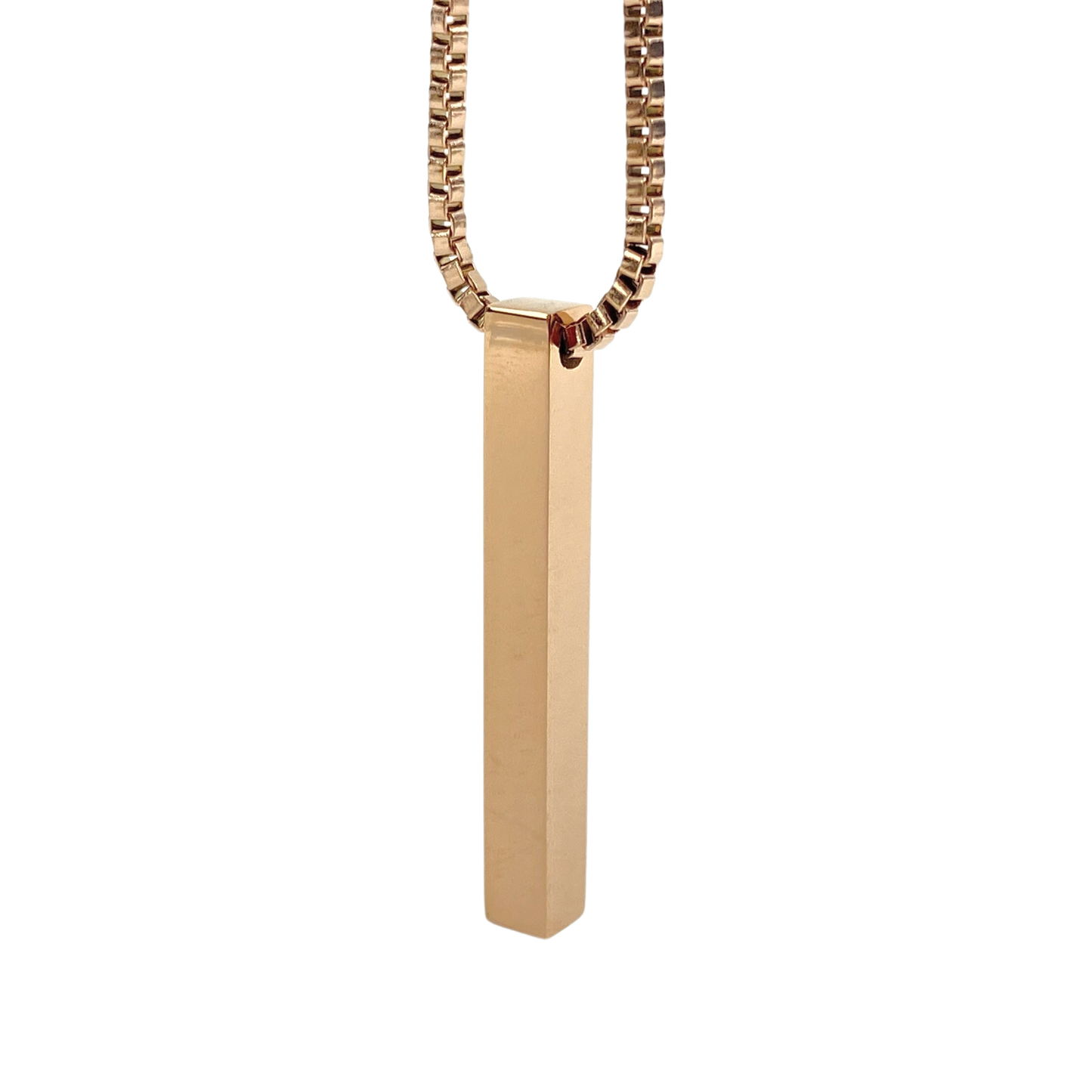 Dije Rectangular Minimalista de Acero Inoxidable Unisex