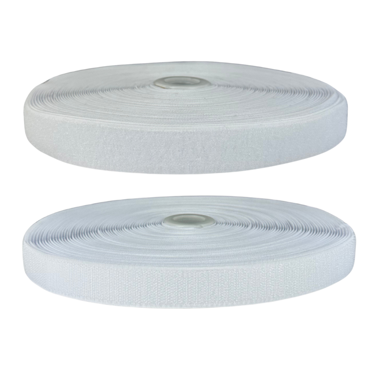 Rollo De Tela Contactel Blanco De 2.5cm x 25mts de Largo Incluye Gancho y Felpa Estilo Velcro