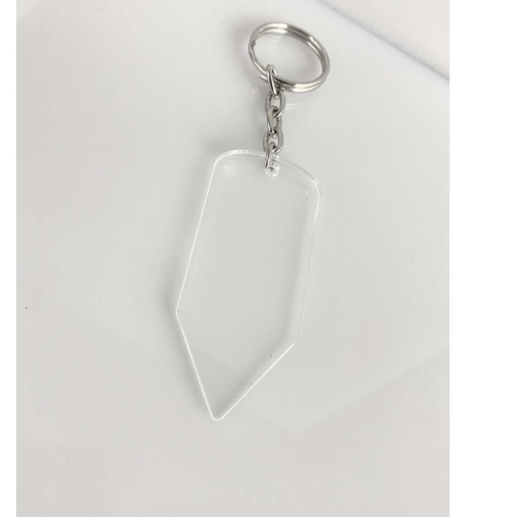 Llavero de Acrilico Transparente 3mm Lapiz 7x3cm