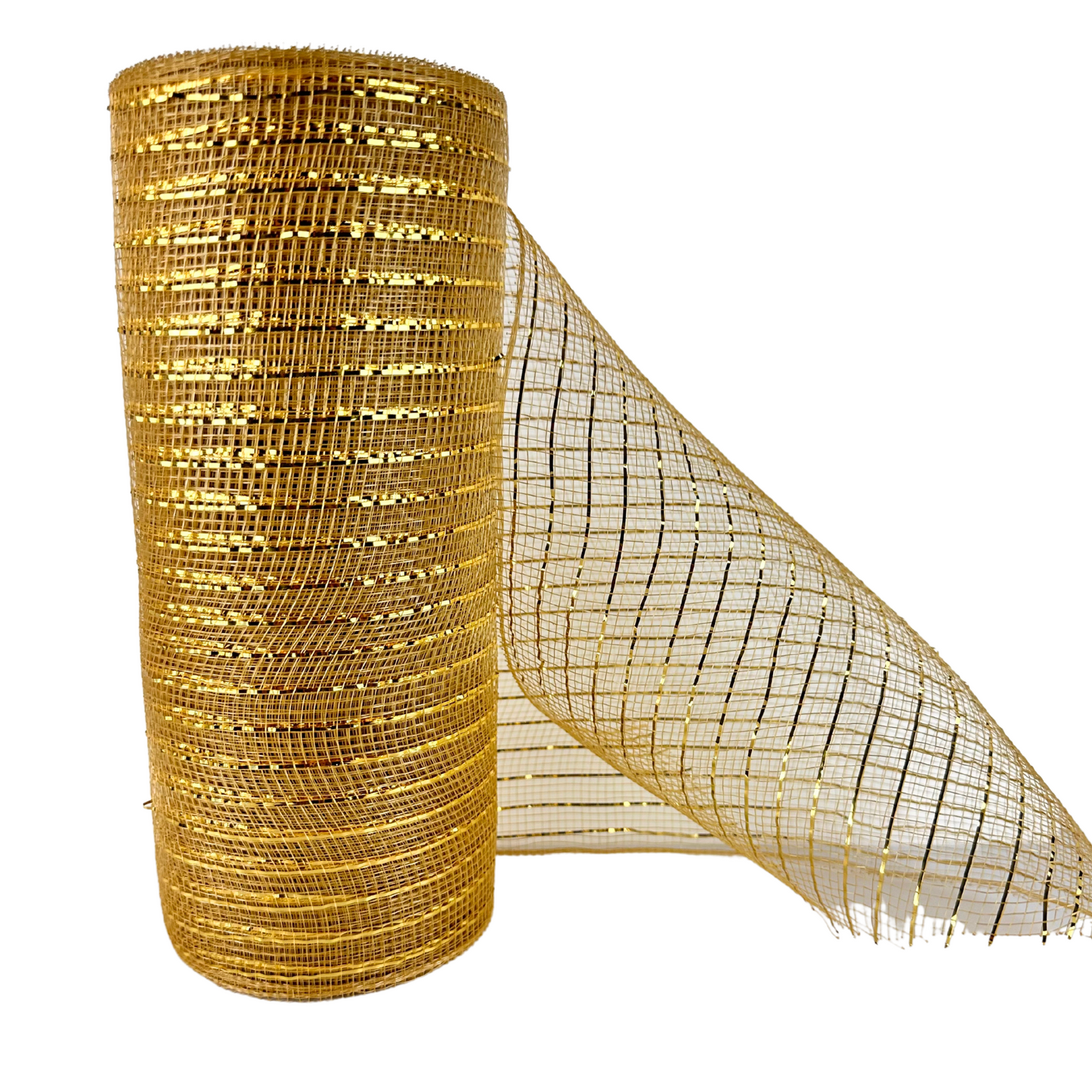 Malla Navideña Fina Metalica Decorativa de 25cm x 18metros de largo