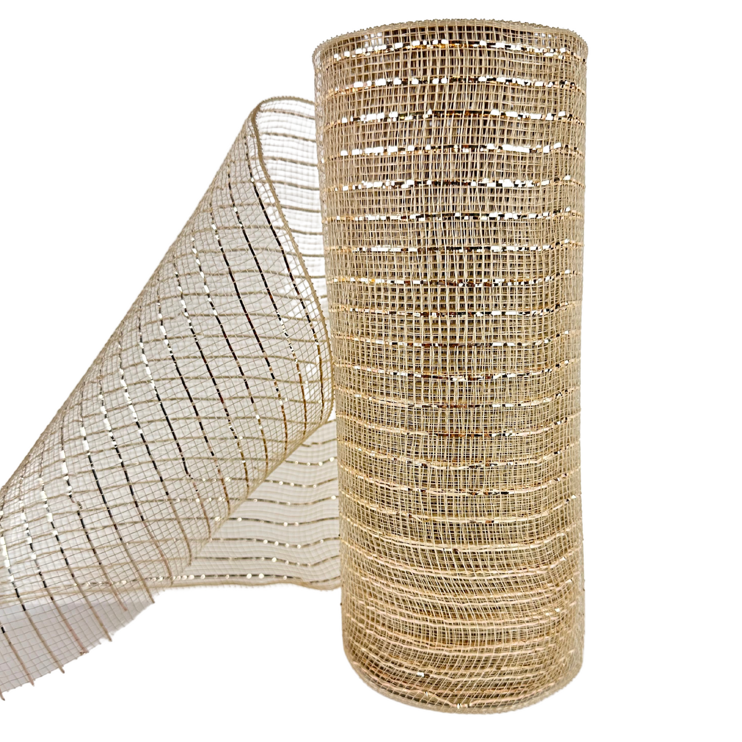 Malla Navideña Fina Metalica Decorativa de 25cm x 18metros de largo