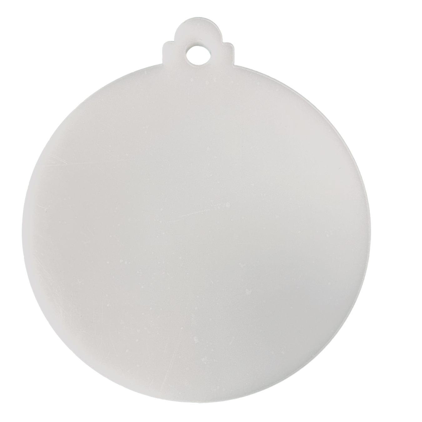 Esfera De Acrílico Blanco Para Sublimar Sublimación de 10cm x 11cm y de grosor 3mm