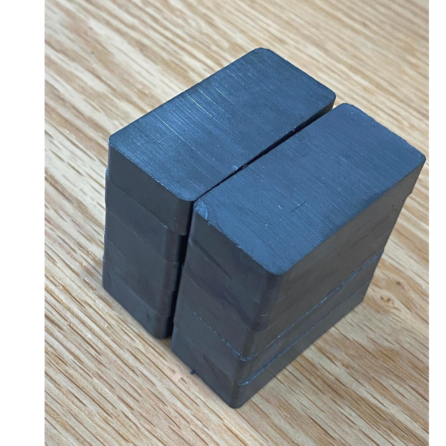 Imanes de Ferrita 48x22x10mm Bloque Domino Magnéticos Imán