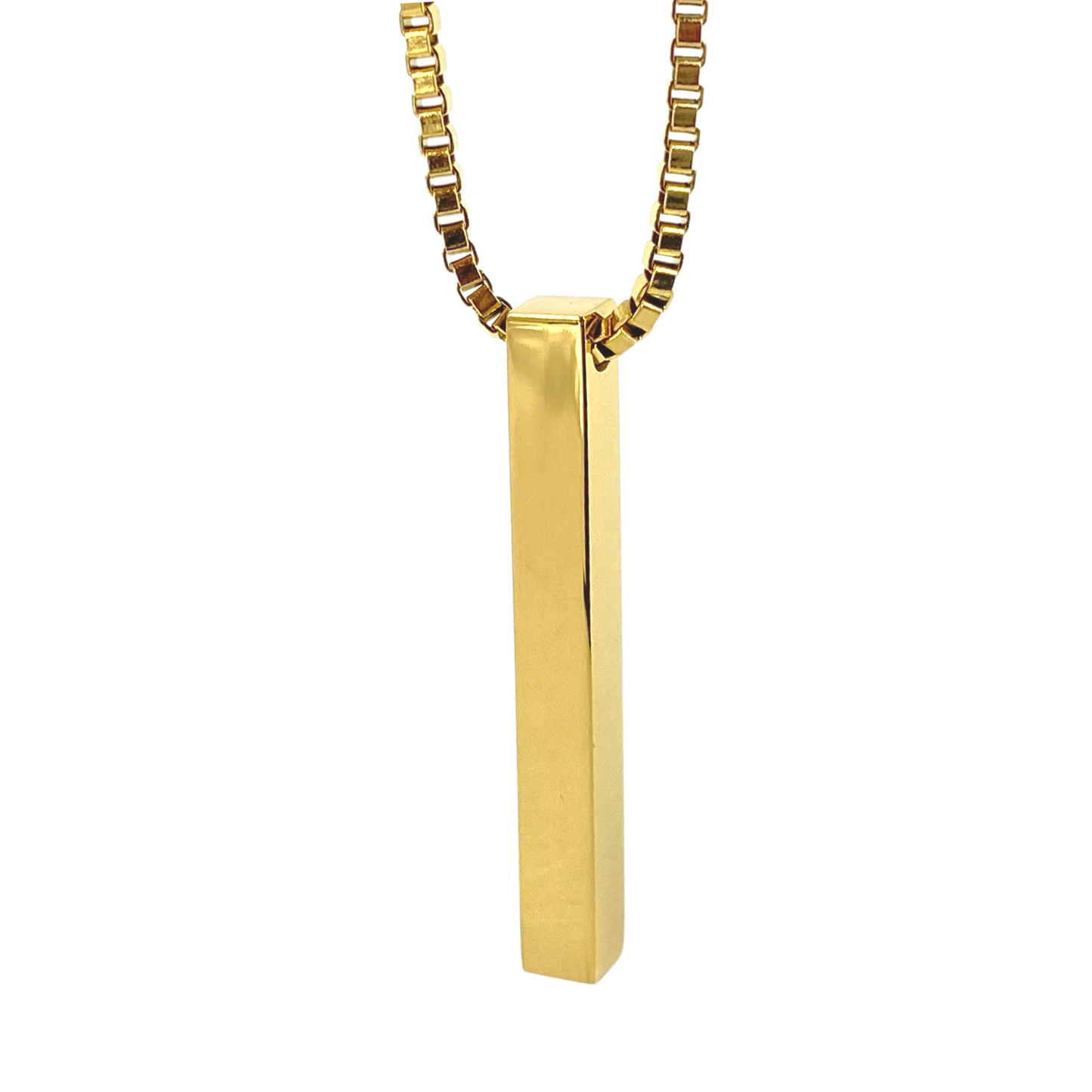 Dije Rectangular Minimalista de Acero Inoxidable Unisex