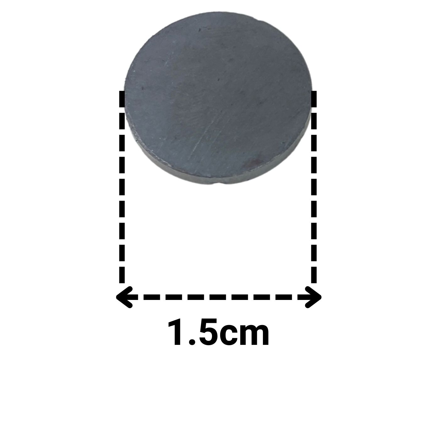 Imanes de Ferrita 15x3mm Circulares Magnéticos Imán