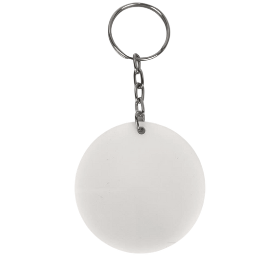 Llavero Circulo de Acrilico Blanco Para Sublimar y Sublimacion de 3mm de Grosor y 5cm de Diametro