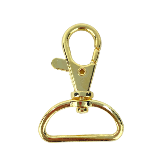 Gancho Broche Para Llavero Macrame y Bandolas 2.5cm Color Dorado