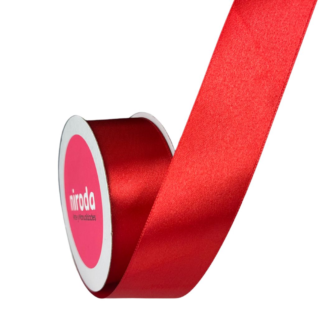 Rollo De Liston Satinado Doble Cara Del #9 (45mts x 3.8cm) Número 9