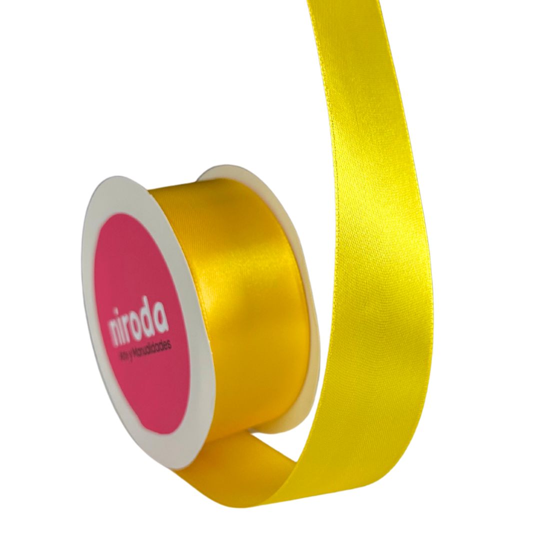 Rollo De Liston Satinado Doble Cara Del #9 (45mts x 3.8cm) Número 9