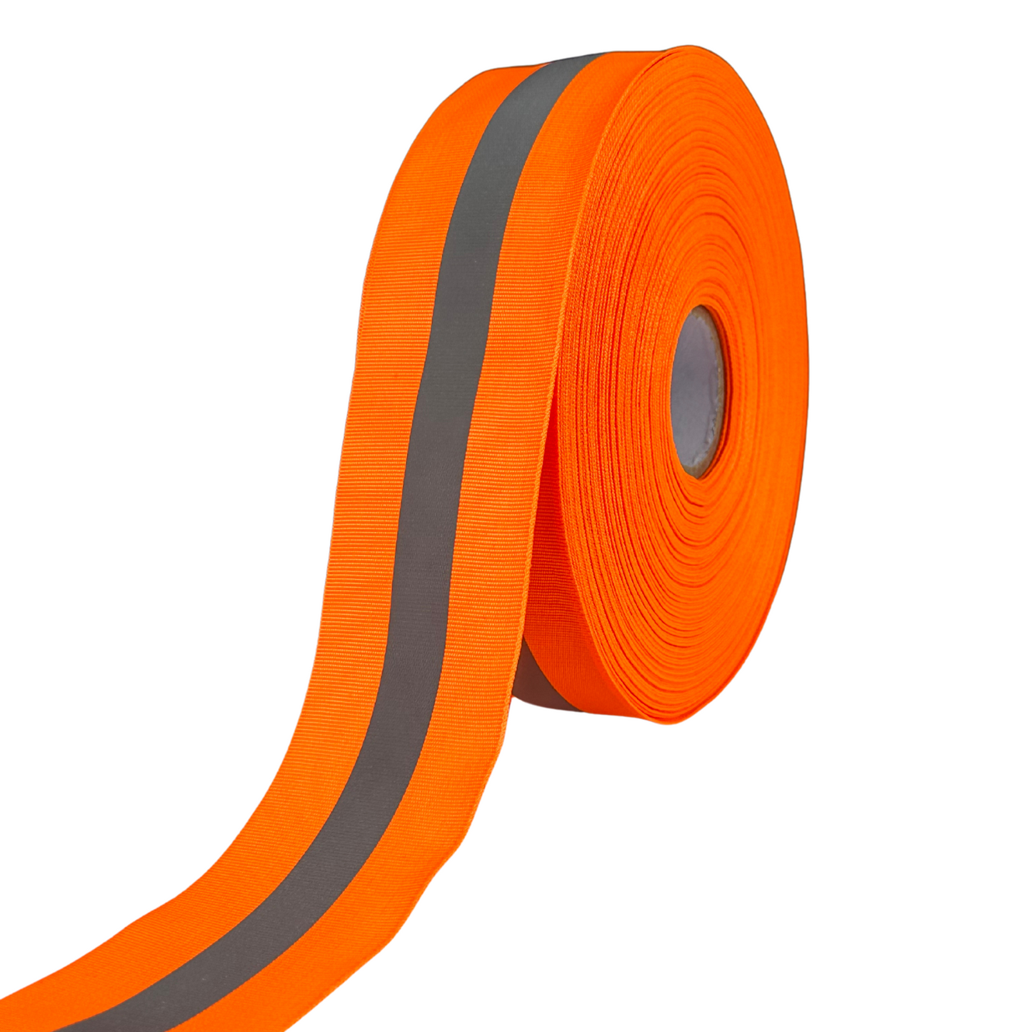 Rollo De Cinta Reflejante De Seguridad Textil De 50metros X 5cm Calidad Premium Color Naranja