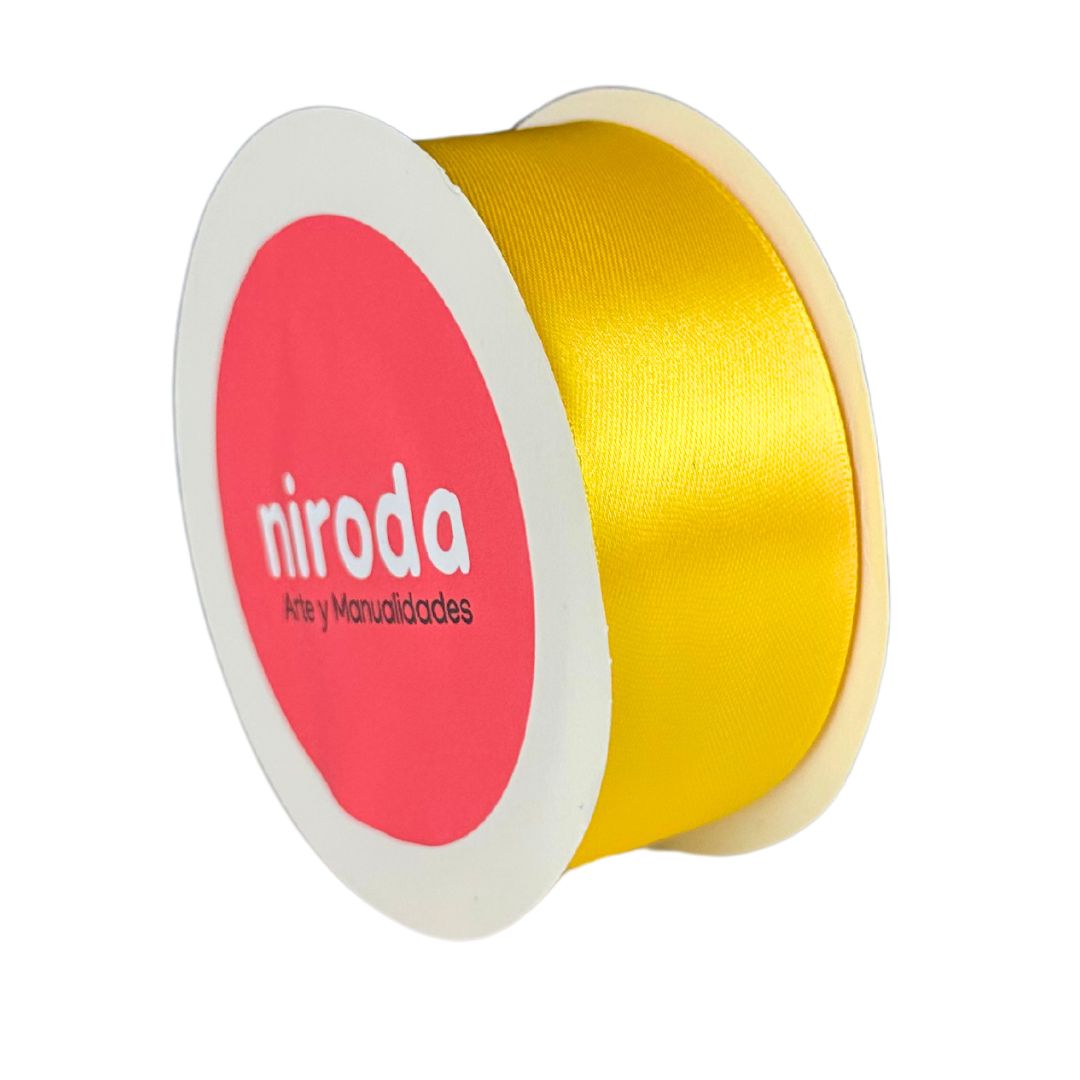 Rollo De Liston Satinado Doble Cara Del #9 (45mts x 3.8cm) Número 9