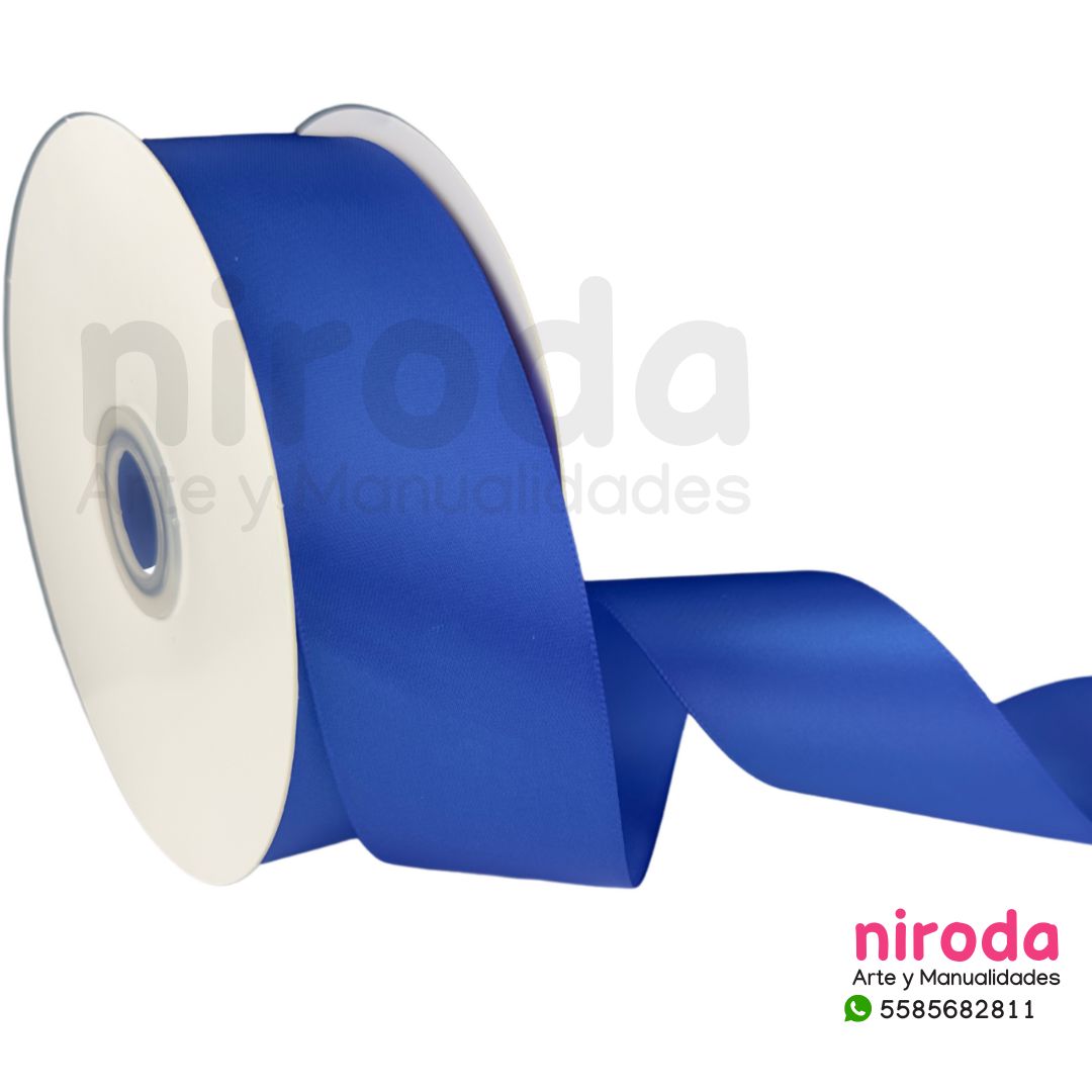 Rollo de Liston Satinado Satín Del #9 (3.8cm x 45metros de largo) Número 9