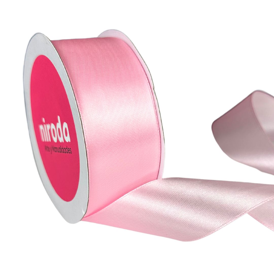 Rollo De Liston Satinado Doble Cara Del #9 (45mts x 3.8cm) Número 9