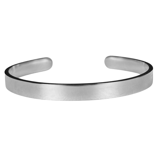Brazalete Unisex Ajustable De Acero Inoxidable