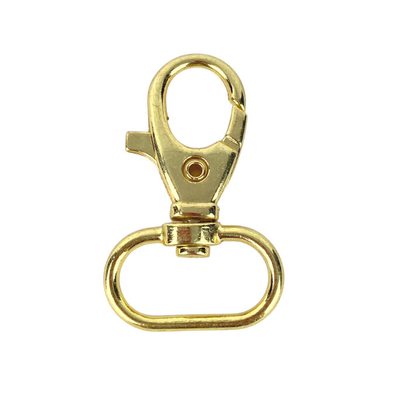 Gancho Broche Para Llavero Macramé y Bandolas 2cm Color Dorado