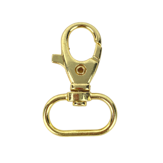 Gancho Broche Para Llavero Macramé y Bandolas 2cm Color Dorado