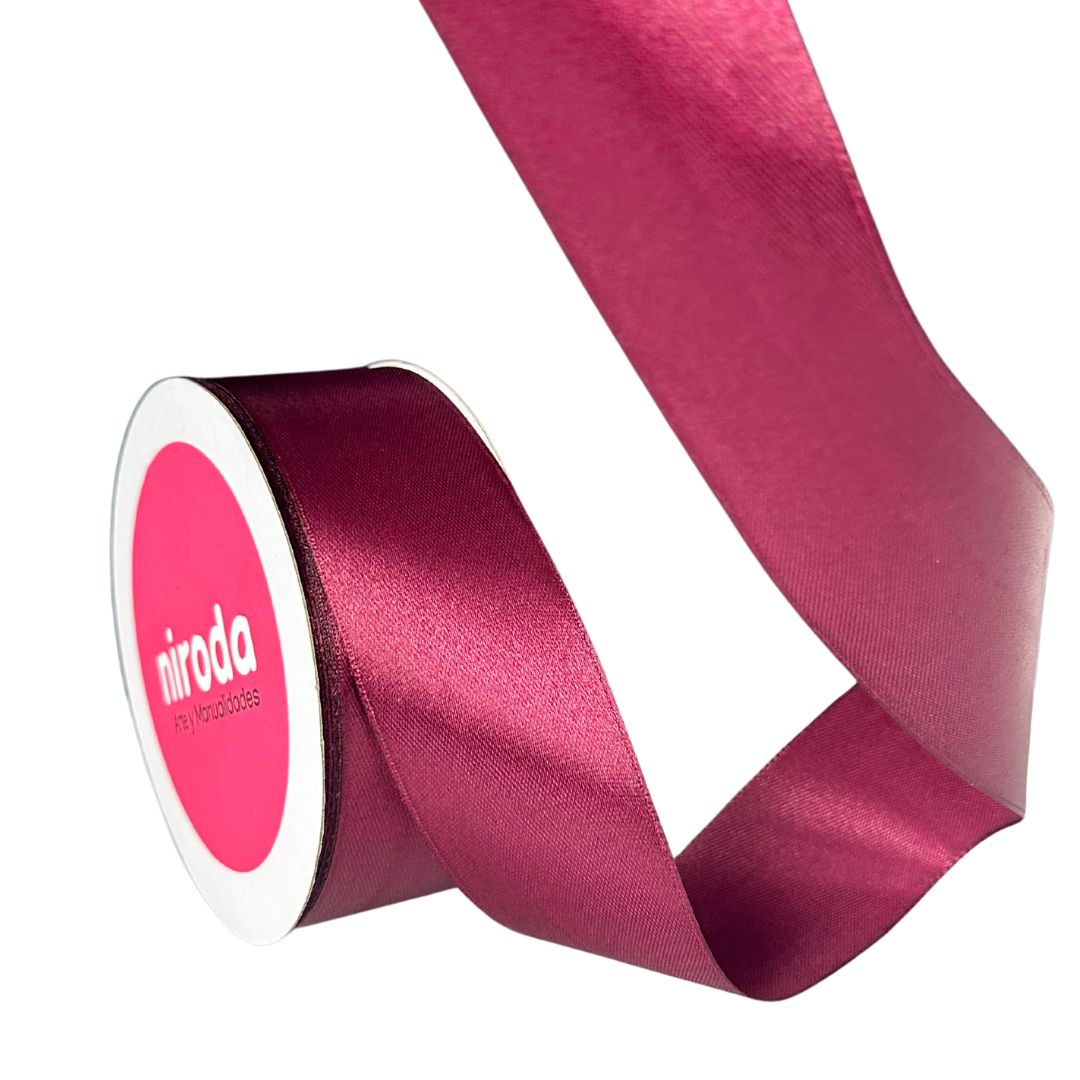 Rollo De Liston Satinado Doble Cara Del #9 (45mts x 3.8cm) Número 9