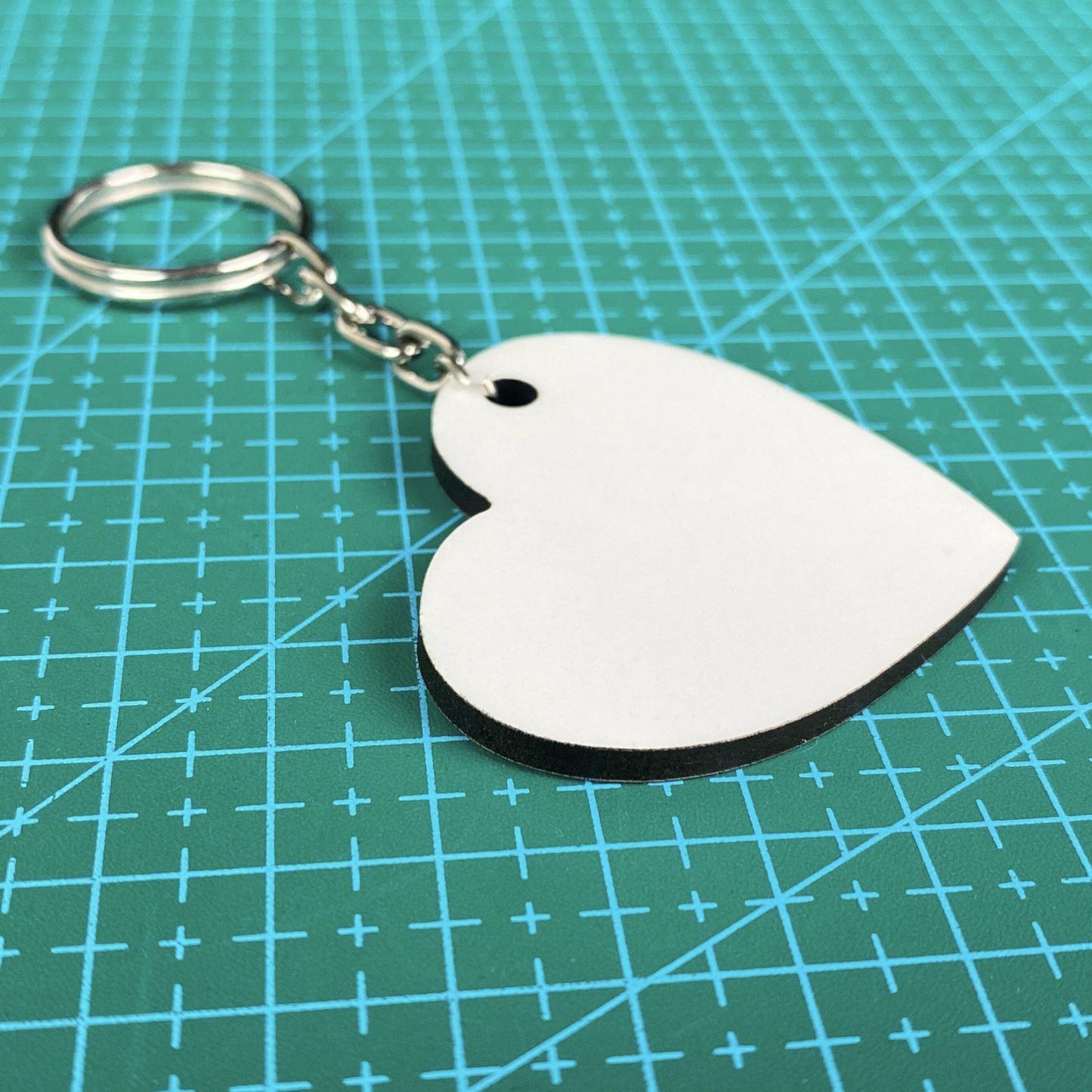 Llavero Para Sublimar Corazón de MDF 5cm