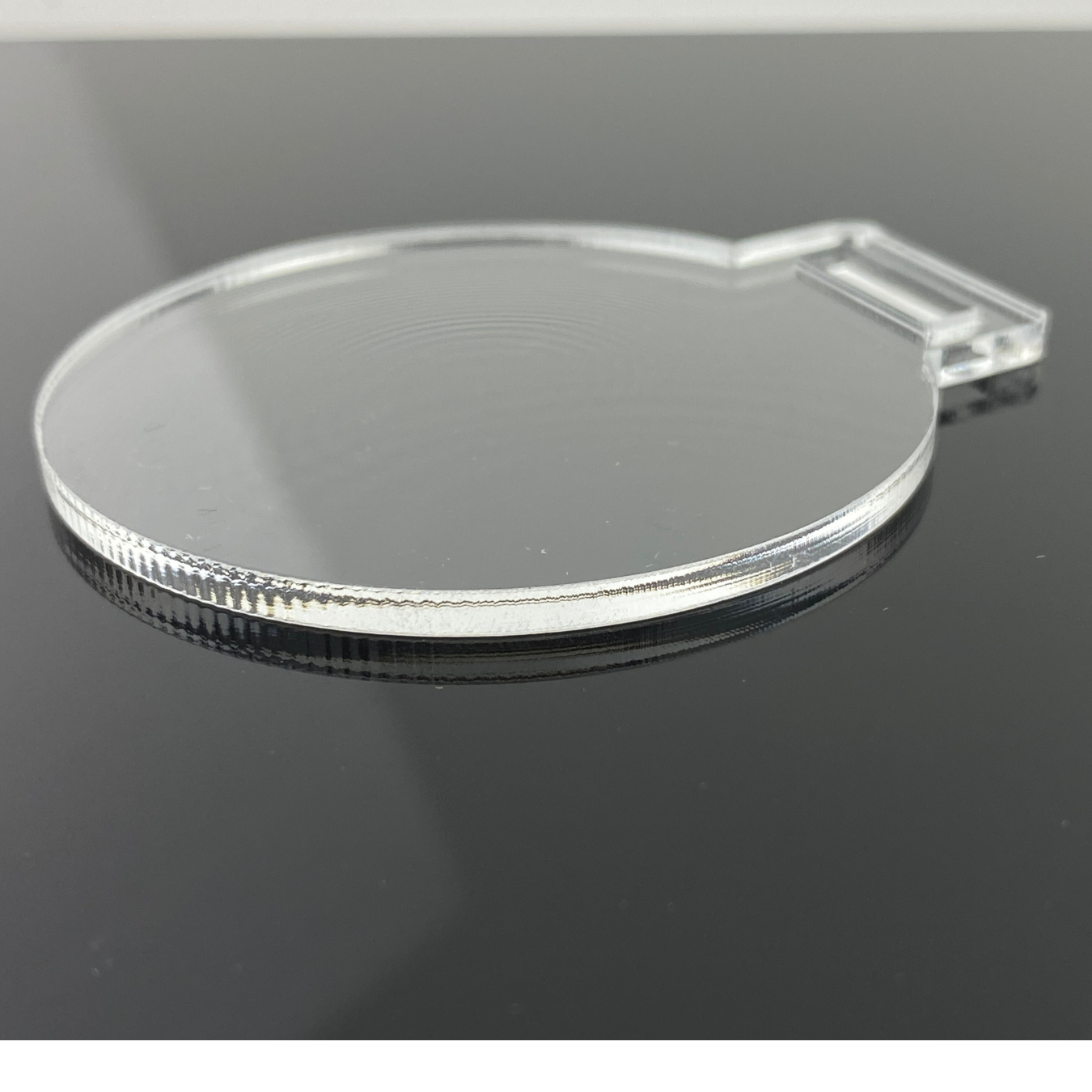 Medalla De Acrílico Transparente De 3mm de Grosor y 6cm de Diametro