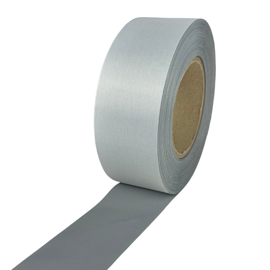 Rollo de Cinta Reflejante Textil De Seguridad Gris De 5cm X 100metros de Largo