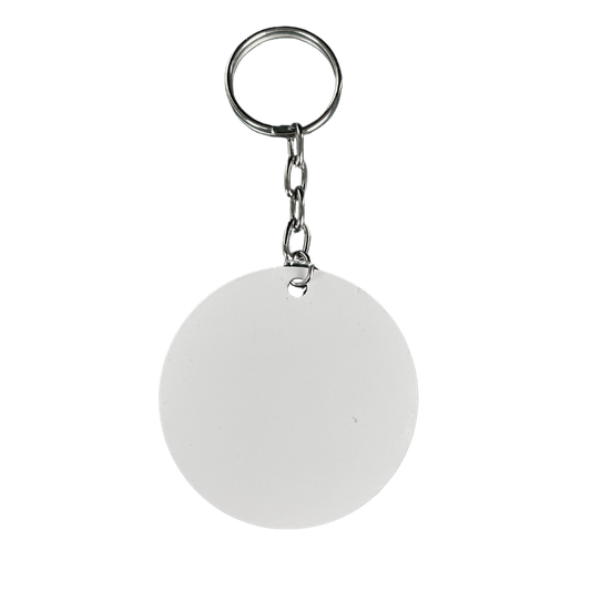 Llavero Para Sublimar de Aluminio Doble Cara 5cm Diámetro Circulo
