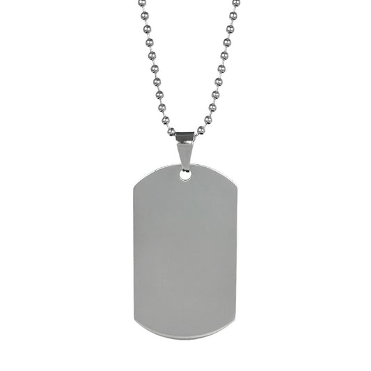 Dog Tag Placa Militar de Acero Inoxidable