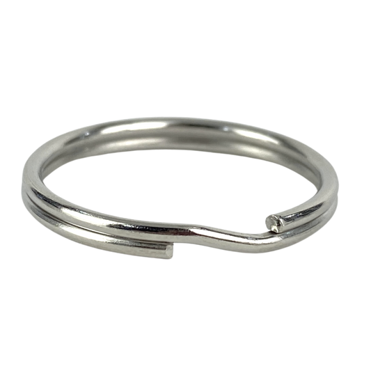 Argollas Para Llavero Sin Cadena 2.5cm Plateadas Espiral Normal