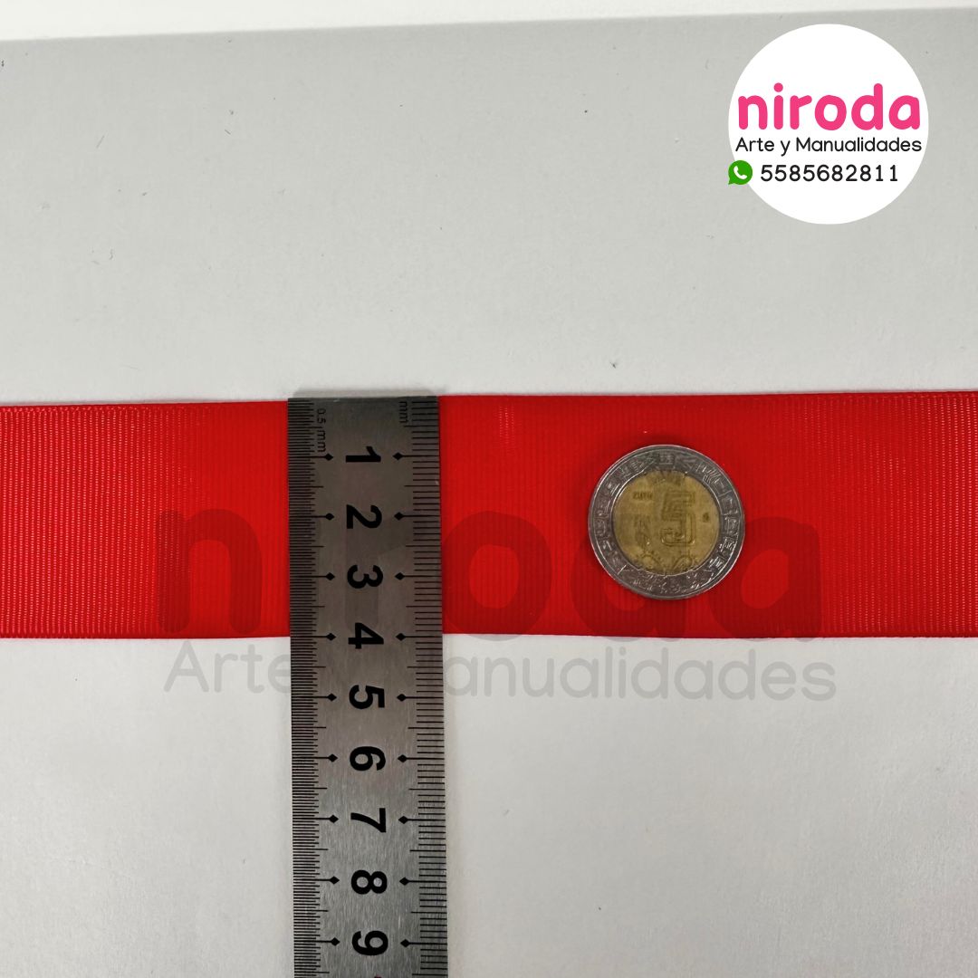 Rollo de Liston Popotillo De 3.8cm x 45 metros de largo #9 (numero 9)