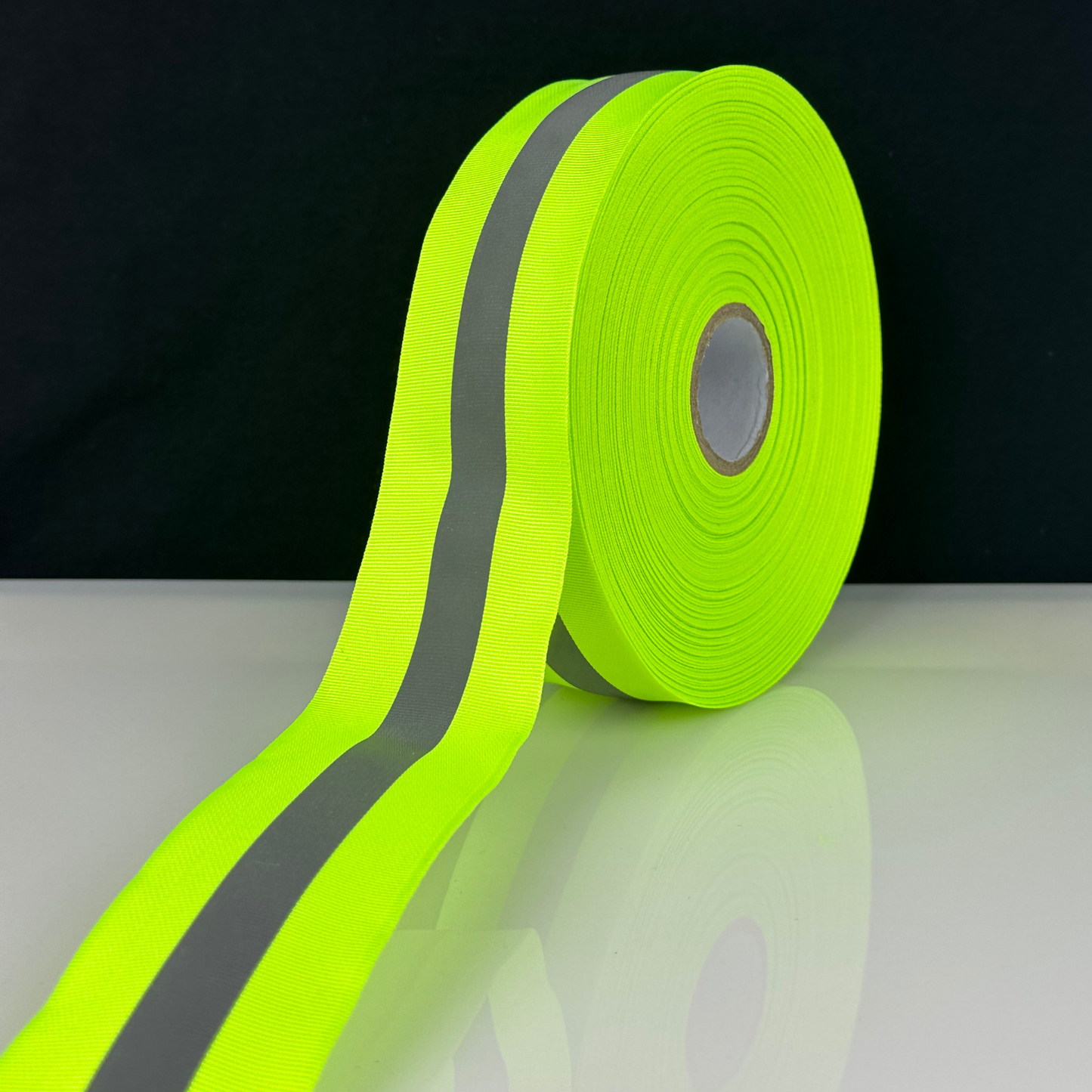 Rollo De Cinta Reflejante De Seguridad Textil De 50metros X 5cm Calidad Premium Color Amarillo