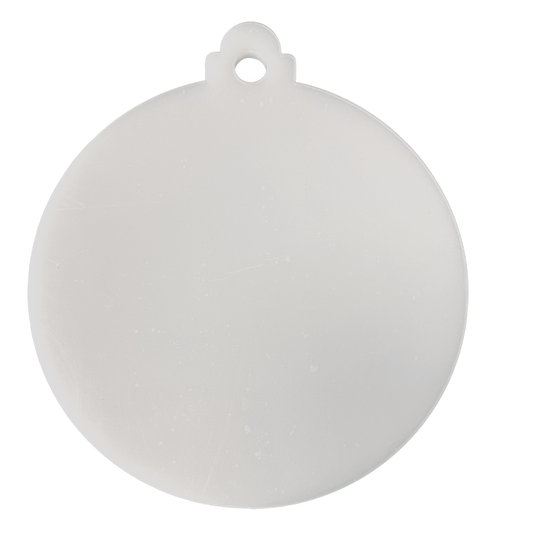 Esfera De Acrílico Blanco Para Sublimar Sublimación de 10cm x 11cm y de grosor 3mm