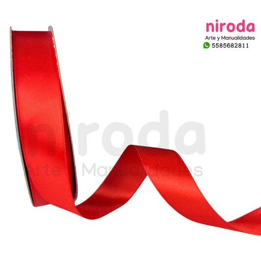 Rollo de Liston Satinado Satín De 2.5cm x 50metros de Largo Doble Cara