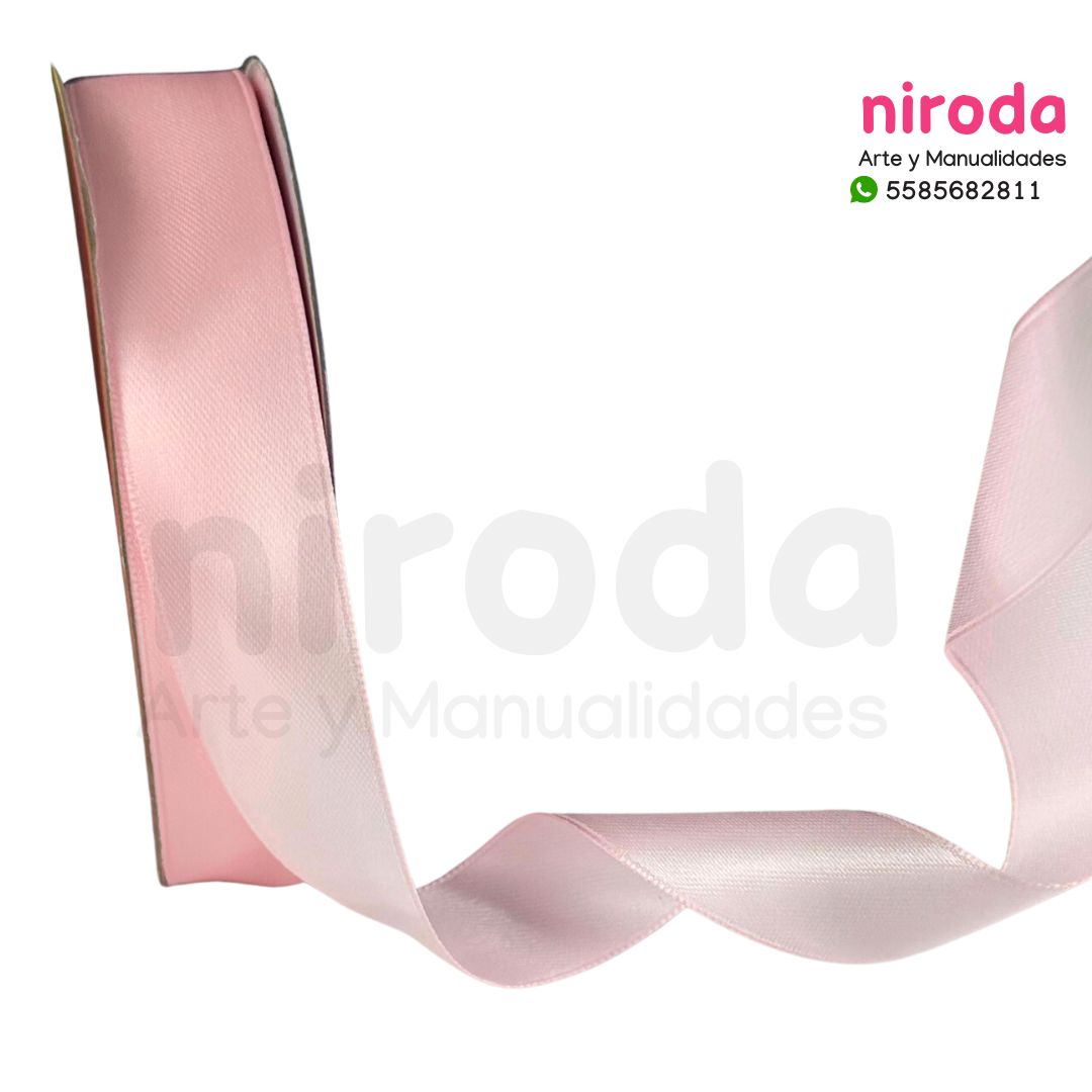 Rollo de Liston Satinado Satín De 2.5cm x 50metros de Largo Doble Cara