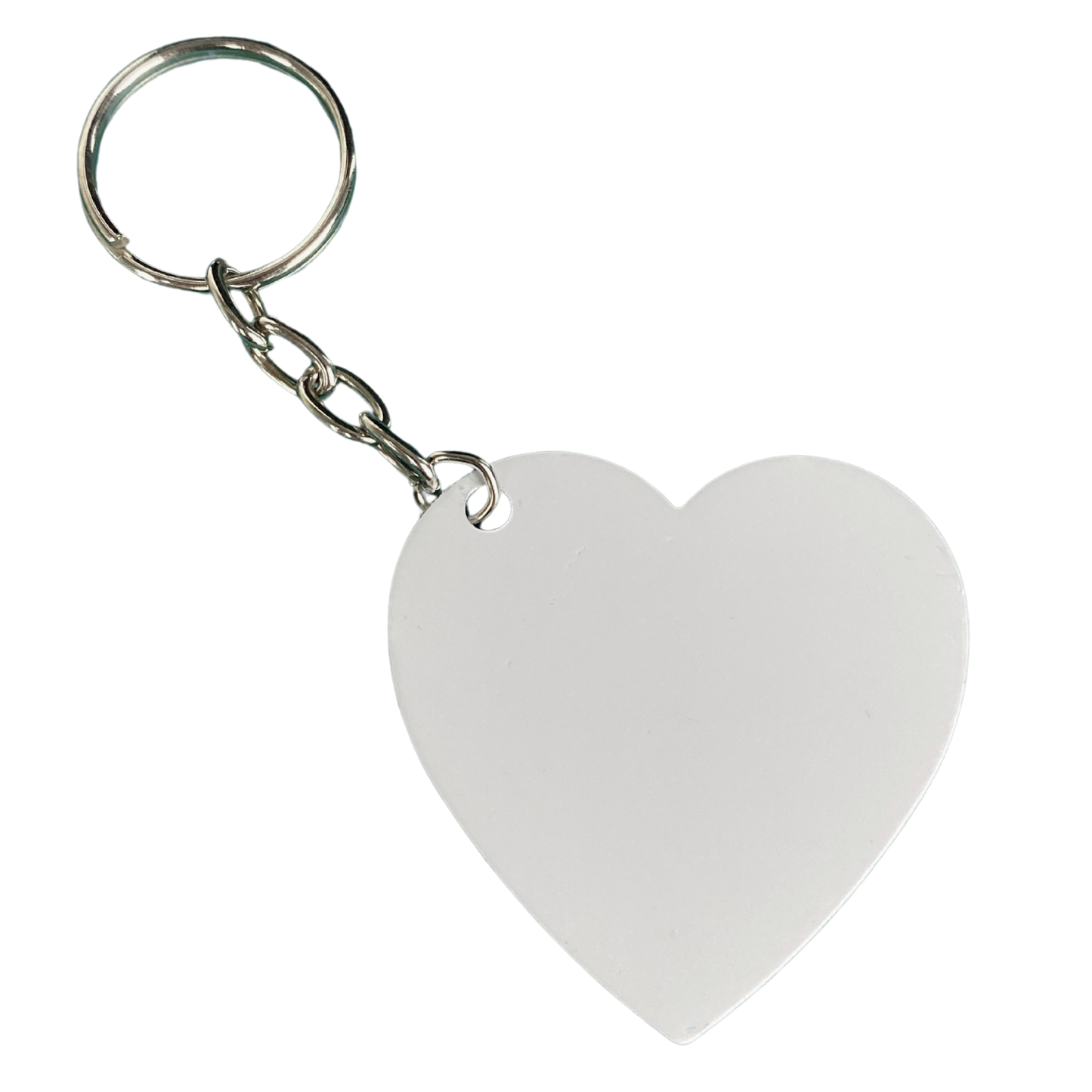 Llavero Para Sublimar de Aluminio Doble Cara 5cm Corazón