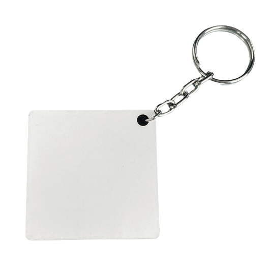 Llavero Cuadrado de MDF Para Sublimar Doble Cara 5cm