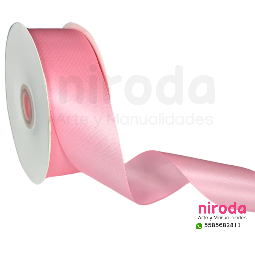 Rollo de Liston Satinado Satín Del #9 (3.8cm x 45metros de largo) Número 9