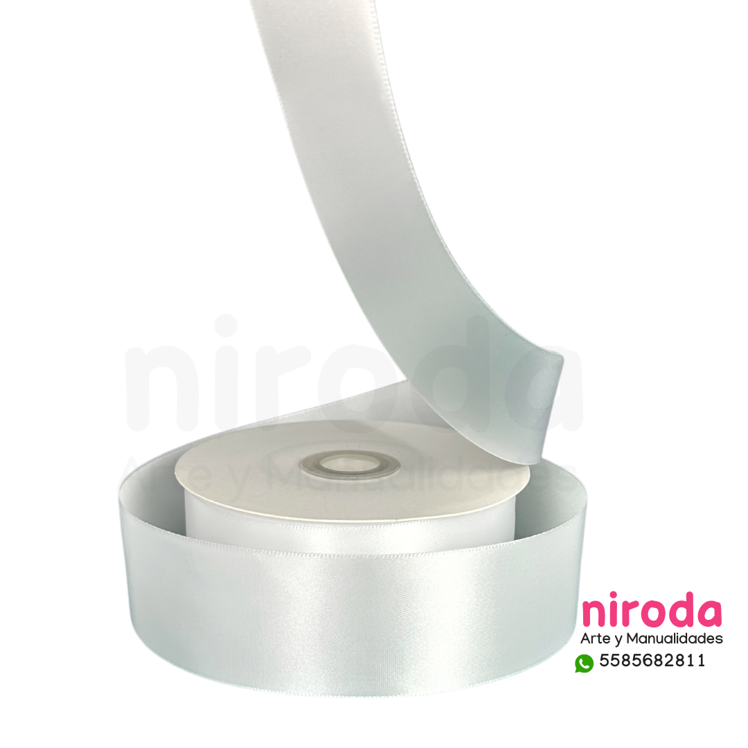 Rollo de Liston Satinado Satín Del #9 (3.8cm x 45metros de largo) Número 9